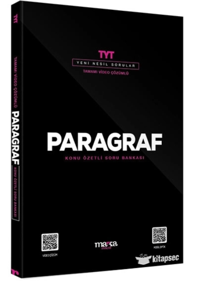 2024 TYT Paragraf Konu Özetli Yeni Nesil Soru Bankası Tamamı Video Çözümlü Vega Efsanesi