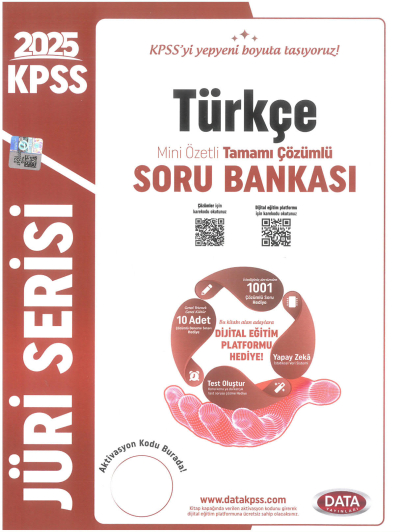 2025 KPSS Türkçe Jüri Serisi Mini Özetli Tamamı Çözümlü Soru Bankası Data Yayınları Vega Efsanesi