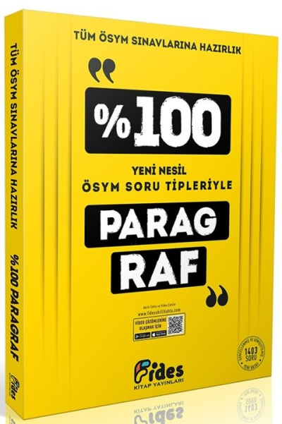 % 100 ÖSYM Soru Tipleriyle Paragraf Fides Yayınları Vega Efsanesi