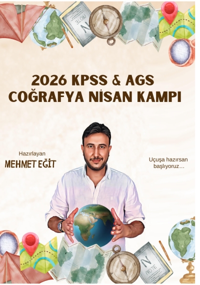 2026 KPSS AGS Coğrafya Nisan Kampı Mehmet Eğit Vega Efsanesi