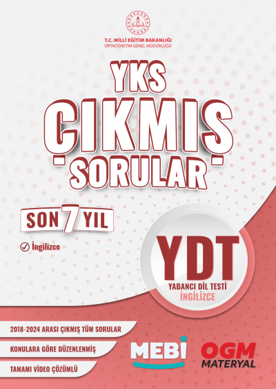 YDT Çıkmış Sorular Son 7 Yıl 2018-2024 MEBİ Vega Efsanesi