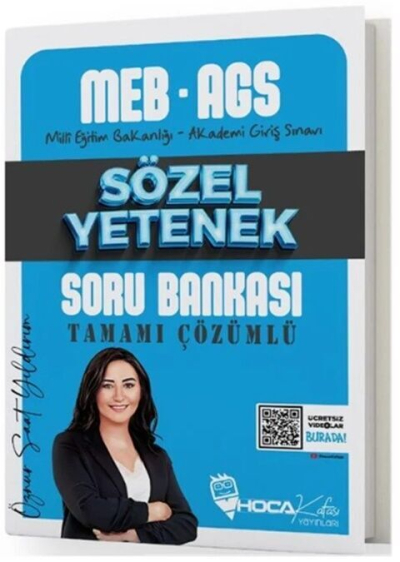 2025 MEB-AGS Sözel Yetenek Soru Bankası Çözümlü Hoca Kafası Yayınları