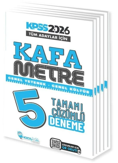 2026 KPSS Genel Yetenek Genel Kültür Kafametre 5 Deneme Çözümlü Hoca Kafası Yayınları Vega Efsanesi