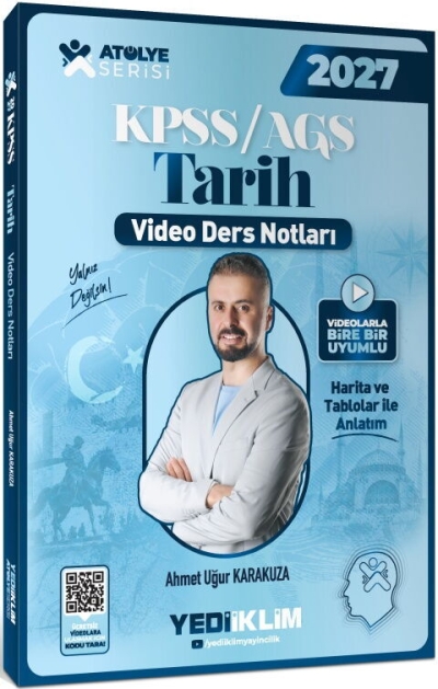 KPSS AGS Atölye Serisi Genel Kültür Tarih Video Ders Notları Yediiklim Yayınları Vega Efsanesi