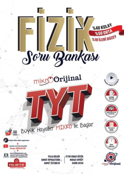 TYT Fizik Soru Bankası Orijinal Mikro