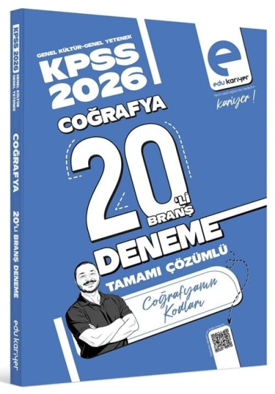 KPSS Coğrafyanın Kodları 20 Deneme Çözümlü EDU Kariyer Vega Efsanesi