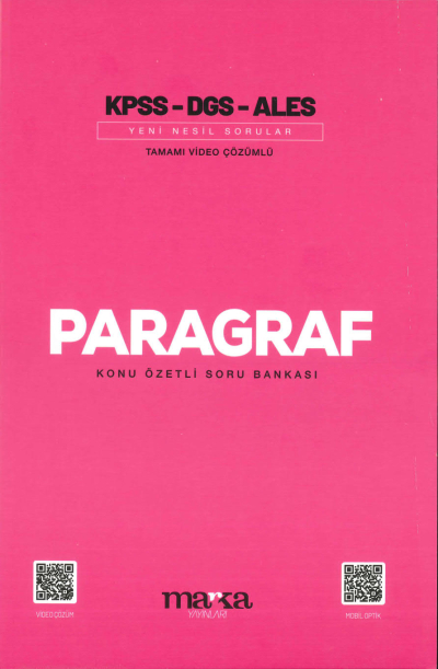 PARAGRAF KONU ÖZETLİ SORU BANKASI Vega Efsanesi