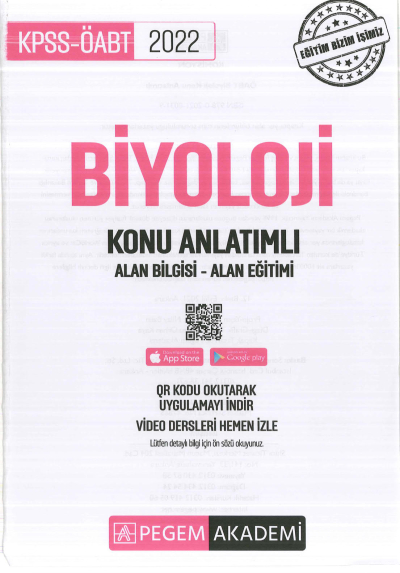 BİYOLOJİ KONU ANLATIMI ALAN BİLGİSİ - ALAN EĞİTİMİ Vega Efsanesi
