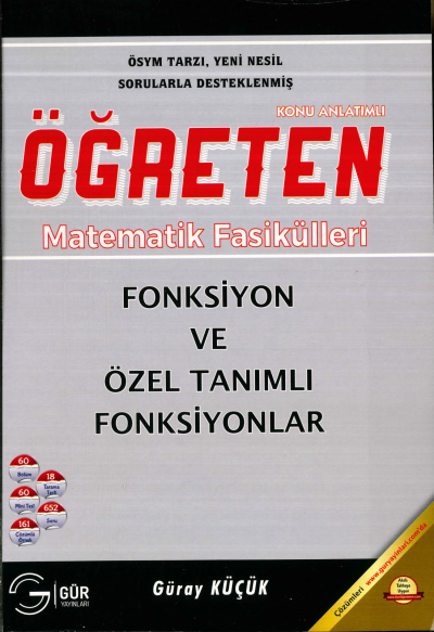 TYT-AYT ÖĞRETEN MATEMATİK FONKSİYON VE ÖZEL TANIMLI FONKSİYONLAR KONU ANLATIMLI Vega Efsanesi