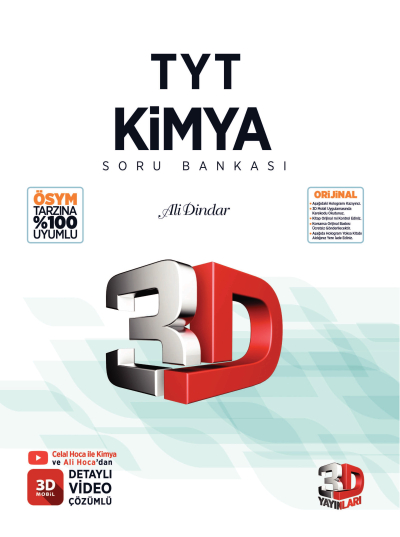 3D TYT Kimya Soru Bankası Vega Efsanesi