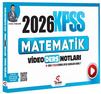 2026 KPSS Matematik Video Ders Notları Tekrar Akademi Yayınları