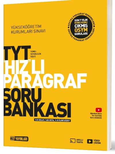 TYT Paragraf Soru Bankası Hız Yayınları Vega Efsanesi