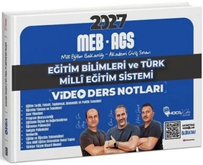 MEB-AGS Eğitim Bilimleri ve Türk Milli Eğitim Sistemi Video Ders Notları - Ömer Ekici Hoca Kafası Yayınları Vega Efsanesi
