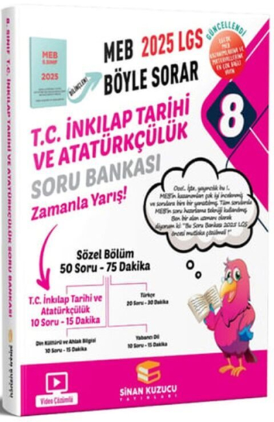 8. Sınıf LGS T.C. İnkılap Tarihi ve Atatürkçülük Soru Bankası Sinan Kuzucu Vega Efsanesi