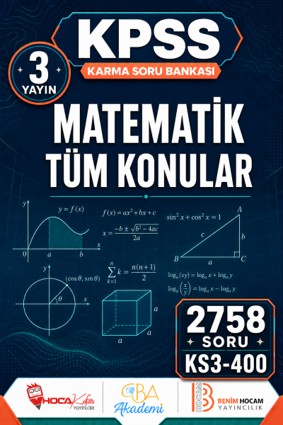 MATEMATİK TÜM KONULAR 3 Yayın 2758 Soru (Benim Hocam - CBA - Hoca Kafası Yayınları) Vega Efsanesi