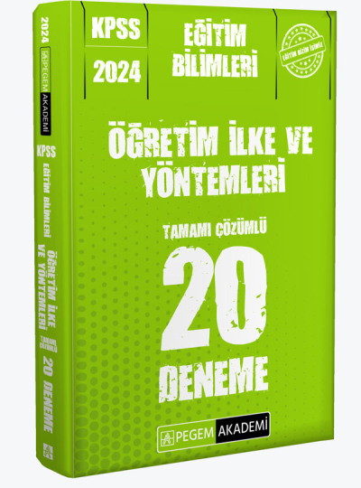 2024 KPSS Eğitim Bilimleri Öğretim İlke ve Yöntemleri 20 Deneme Vega Efsanesi