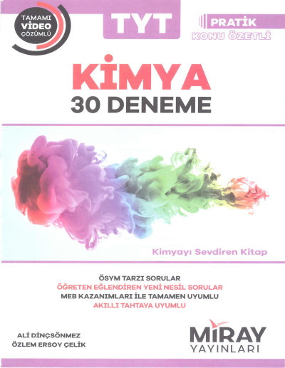2021 TYT Kimya 30 Deneme (Pratik Konu Özetiyle Birlikte) Vega Efsanesi