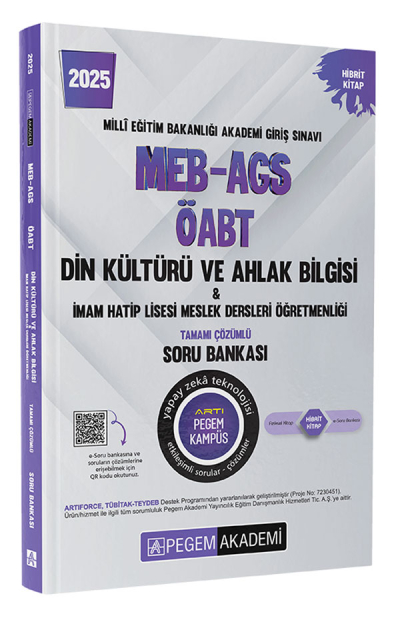 2025 MEB-AGS-ÖABT Din Kültürü ve Ahlak Bilgisi-İmam Hatip Lisesi Mes. Lisesi Tam. Çöz. Soru Bankası Pegem Yayınları Vega Efsanesi