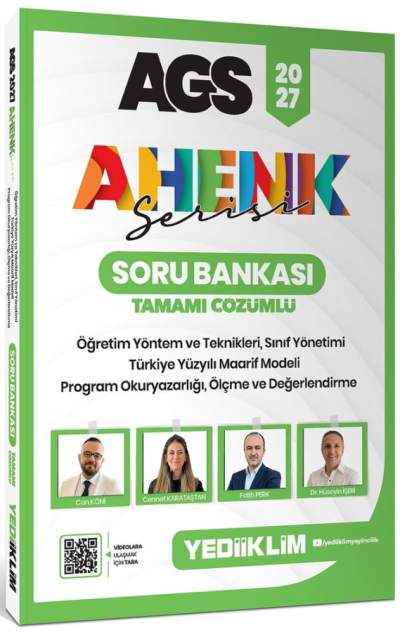 2027 MEB AGS Eğitim Bilimleri Ahenk Serisi ÖYT Sınıf Yönetimi Program Okuryazarlığı Ölçme Soru Bankası Yediiklim Yayınları Vega Efsanesi