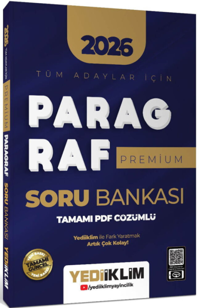 2026 Tüm Adaylar İçin Paragraf Premium Serisi Tamamı PDF Çözümlü Soru Bankası Yediiklim Yayınları Vega Efsanesi