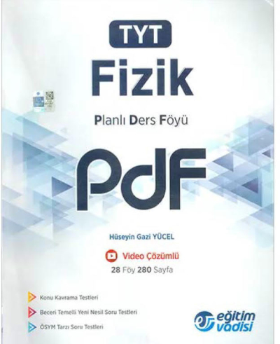 TYT Fizik Planlı Ders Föyü PDF Eğitim Vadisi Yayınları Vega Efsanesi