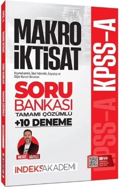 KPSS A Grubu Makro İktisat Soru Bankası ve 10 Deneme Çözümlü Mesut Güzelli İndeks Akademi Yayıncılık Vega Efsanesi
