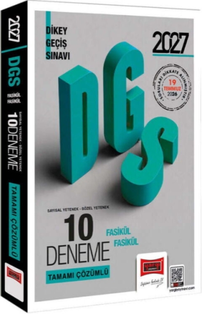 2027 DGS 10 Deneme Fasikül Çözümlü Yargı Yayınları Vega Efsanesi
