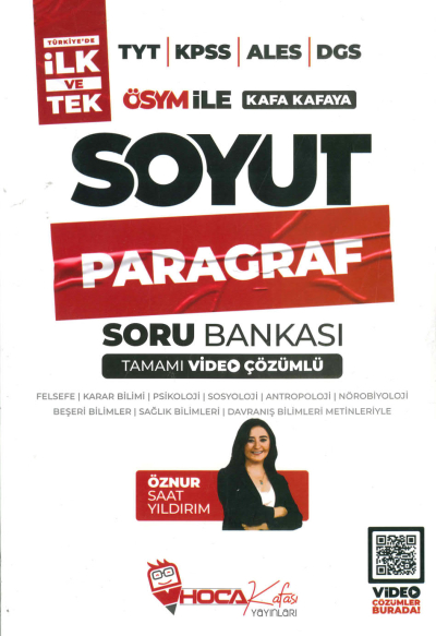 ÖSYM İLE KAFA KAFAYA SOYUT PARAGRAF SORU BANKASI TAMAMI ÇÖZÜMLÜ ÖZNUR SAAT YILDIRIM Vega Efsanesi