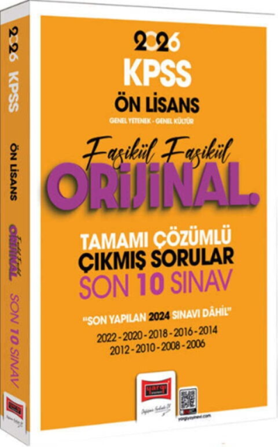 2026 KPSS Ön Lisans GK GY Fasikül Fasikül Orijinal Tamamı Çözümlü Çıkmış Son 10 Sınav Yargı Yayınları Vega Efsanesi