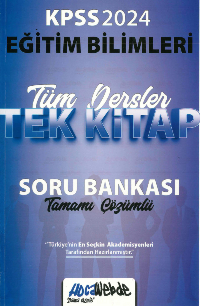 EĞİTİM BİLİMLERİ TÜM DERSLER TEK KİTAP TAMAMI ÇÖZÜMLÜ SORU BANKASI Vega Efsanesi