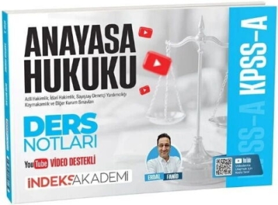 KPSS A Grubu Anayasa Hukuku Video Ders Notları Erdal Fanid İndeks Akademi Yayıncılık Vega Efsanesi