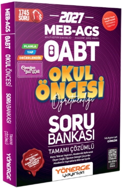 ÖABT Okul Öncesi Öğretmenliği Planla-Yap-Değerlendir Soru Bankası Çözümlü Muhammet Güngör Yönerge Yayınları Vega Efsanesi