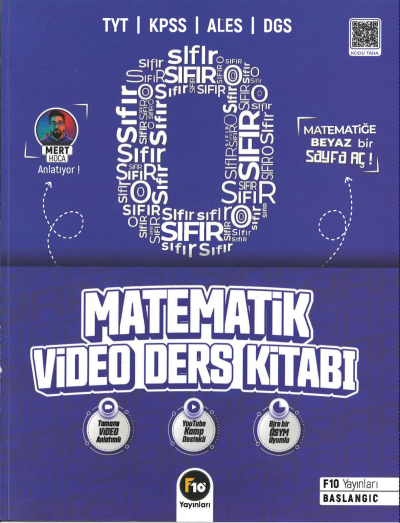 TYT KPSS ALES DGS Sıfırdan Matematik Video Ders Kitabı F10 Yayınları