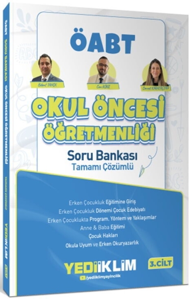MEB AGS ÖABT Okul Öncesi Öğretmenliği Tamamı Çözümlü Soru Bankası Cilt 3 Yediiklim Yayınları Vega Efsanesi
