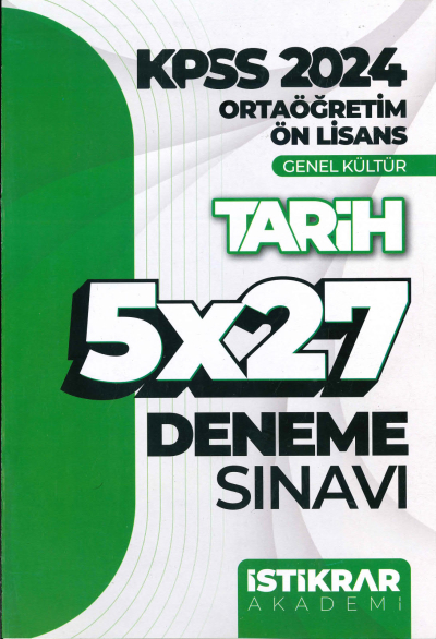 TARİH 5*27 DENEME SINAVI Vega Efsanesi