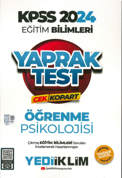 ÖĞRENME PSİKOLOJİSİ YAPRAK TEST Vega Efsanesi