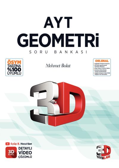 3D AYT Geometri Soru Bankası Vega Efsanesi