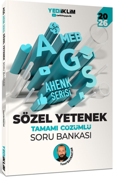 2026 MEB-AGS Sözel Yetenek Soru Bankası Çözümlü Ahenk Serisi Yusuf Bayraktar Yediiklim Yayınları Vega Efsanesi