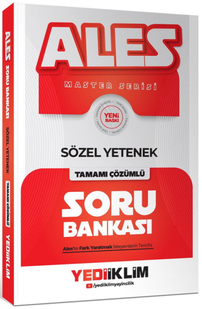 2027 ALES Sözel Yetenek Tamamı Çözümlü Soru Bankası Yediiklim Yayınları Vega Efsanesi