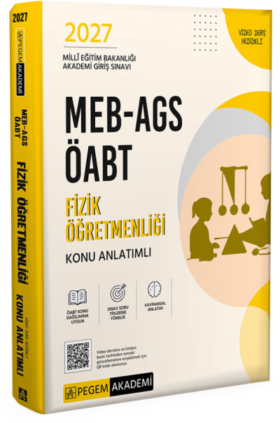 2027 ÖABT MEB-AGS Fizik Öğretmenliği Konu Anlatımlı Pegem Akademi Yayınları Vega Efsanesi