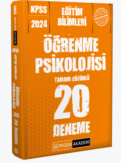 ÖĞRENME PSİKOLOJİSİ 20 DENEME TAMAMI ÇÖZÜMLÜ Vega Efsanesi