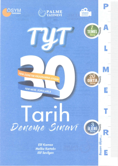 TYT Tarih Palmetre Serisi 30 Deneme Vega Efsanesi