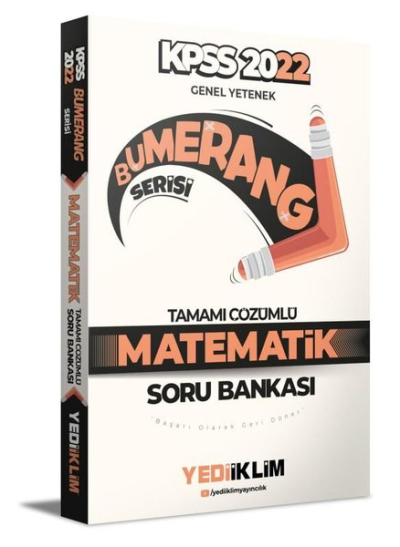 2022 KPSS Genel Yetenek Bumerang Matematik Tamamı Çözümlü Soru Bankası
