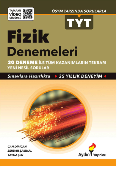 TYT Fizik Denemeleri Tamamı Video Çözümlü Aydın Yayınları Vega Efsanesi