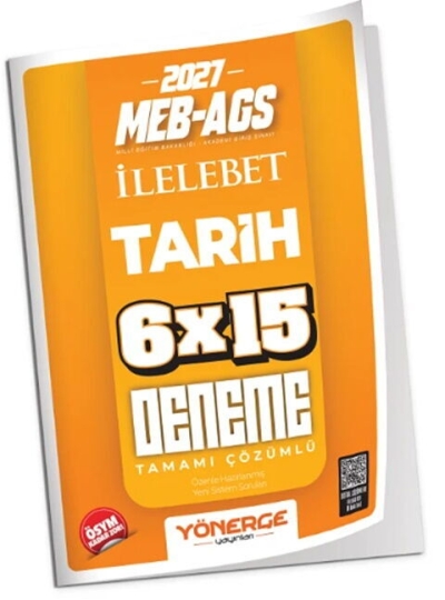 MEB-AGS Tarih İLELEBET 6x15 Deneme Çözümlü Yönerge Yayınları Vega Efsanesi