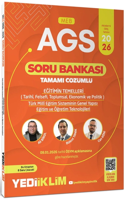 2026 MEB AGS Eğitimin Temelleri ve Temel Kavramlar Türk Milli Eğitim Sisteminin Tamamı Çözümlü Soru Bankası Yediiklim Yayınları Vega Efsanesi