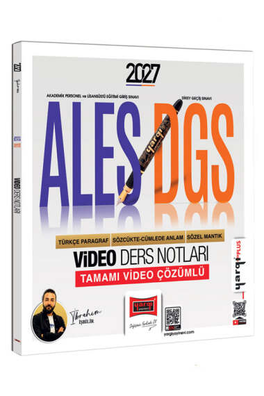 2027 ALES DGS Türkçe Paragraf Sözcükte Anlam Sözel Mantık Video Ders Notları Yargı Yayınları