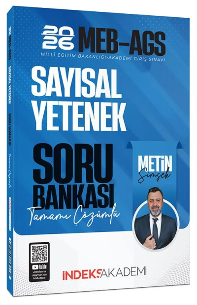 2026 MEB-AGS Sayısal Yetenek Soru Bankası Çözümlü İndeks Akademi Yayıncılık Vega Efsanesi