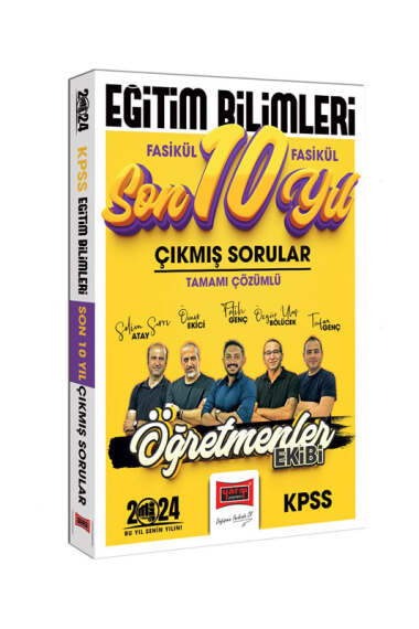 2024 KPSS Eğitim Bilimleri Öğretmenler Ekibi Tamamı Çözümlü Fasikül Fasikül Çıkmış Sorular Son 10 Yıl Vega Efsanesi