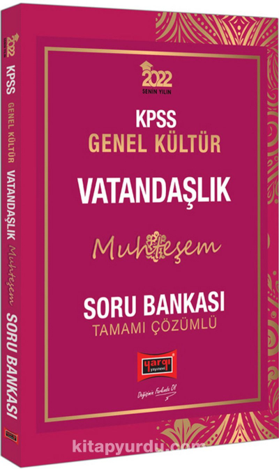 2022 KPSS Genel Yetenek Muhteşem Vatandaşlık Tamamı Çözümlü Soru Bankası Vega Efsanesi
